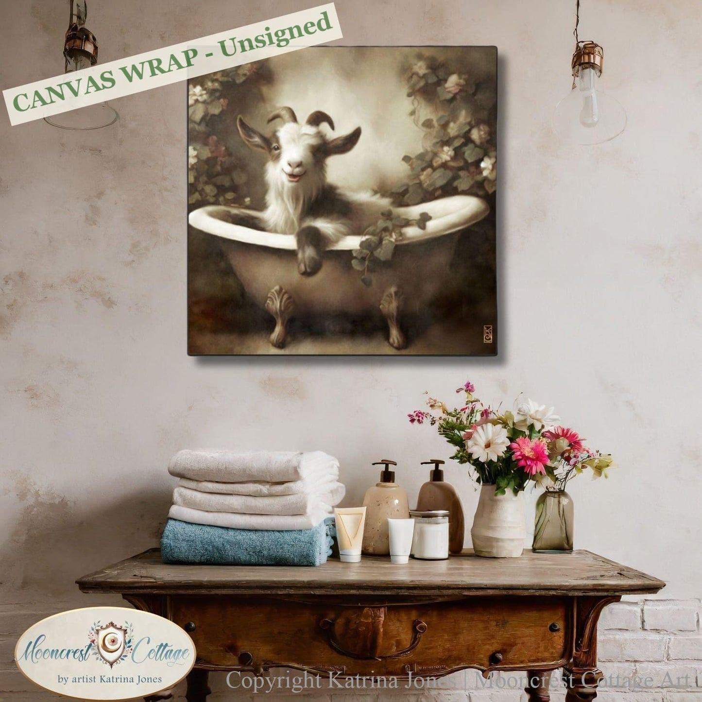 Bathroom Wall Art, Cute French Country Bath Decor