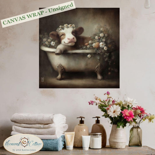 a painting of a mouse taking a bath in a bathtub
