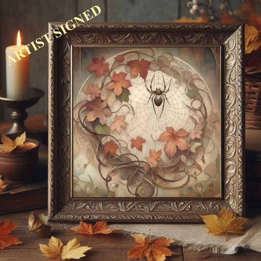 Fall Nouveau Boho Witchy Halloween Wall Art