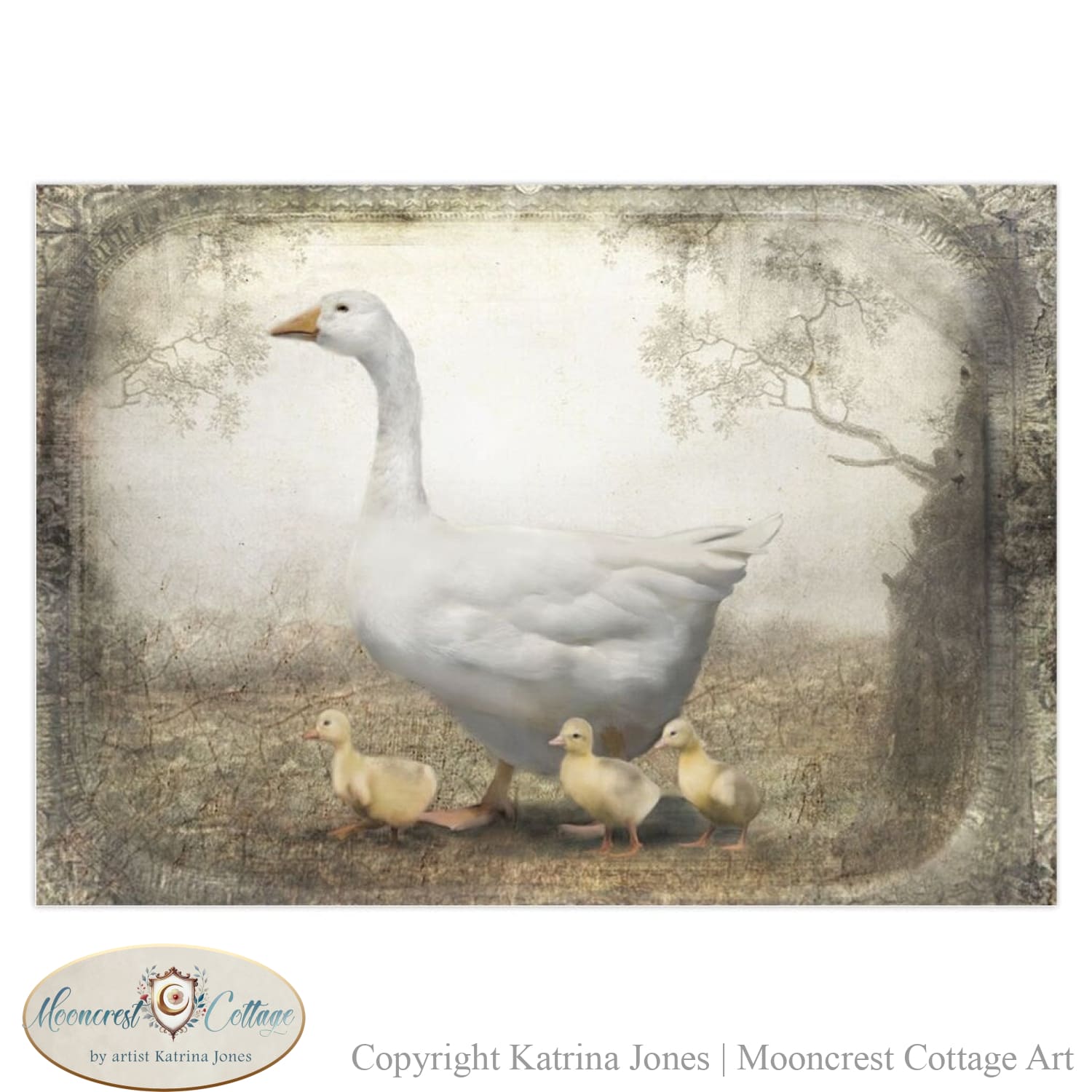 Mother Goose Country Cottage Greeting Card