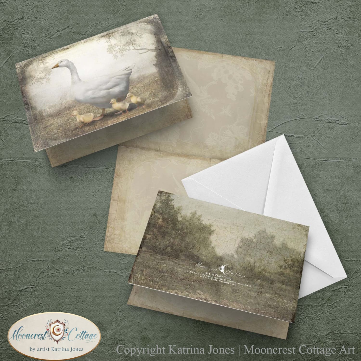 Mother Goose Country Cottage Greeting Card