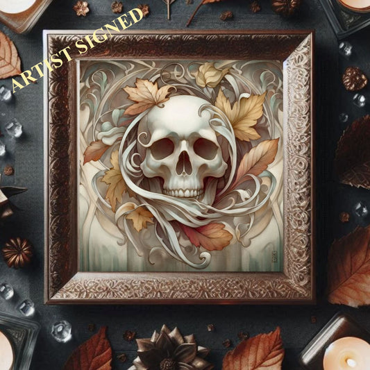 Nouveau Boho Witchy Halloween Art Print